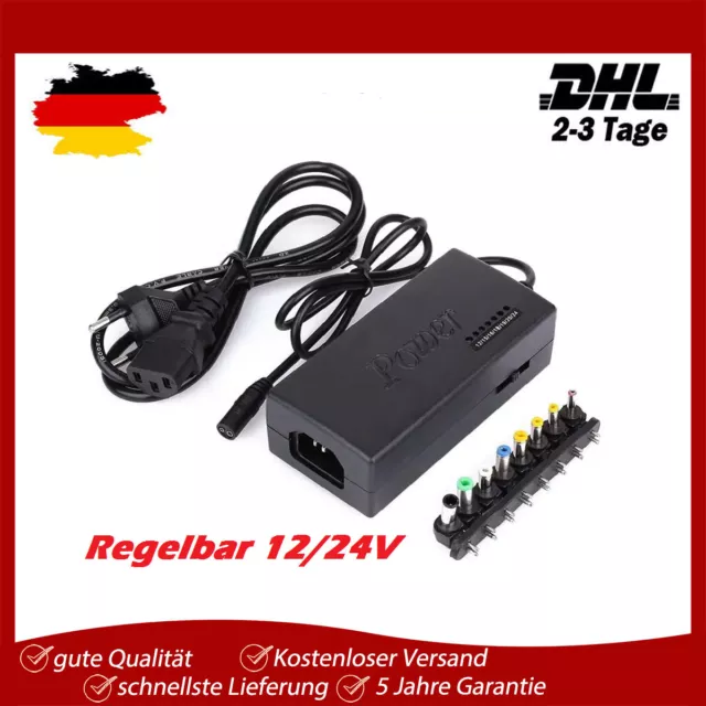 96W Universal Ladegerät Netzteil für Laptop Notebook DC Ladekabel 12-24V