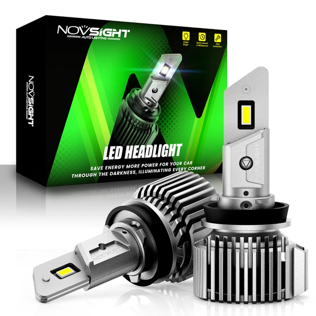 Faro LED NOVSIGHT H11/H8/H9 6500K bianco Canbus No Error 20000LM alogeno