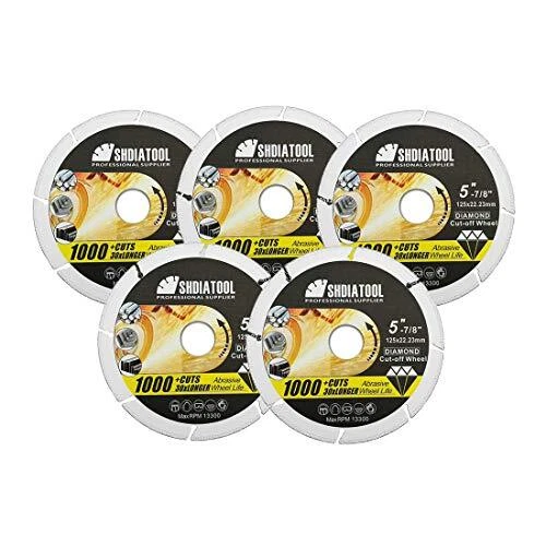 5 Inch Diamond Metal Cutting Disc For Steel Tube Iron Rebar Angle Steel Vacuum B