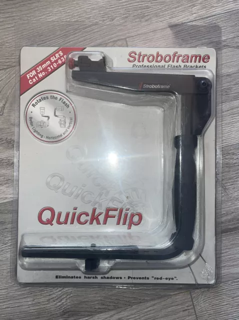 New Quickflip Stroboframe 35MM 310-635 Tiffen Company Professional Flash Bracket