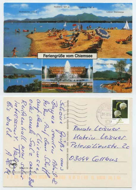 67486 - Holiday Greetings from Lake Chiemsee - Postcard, Run