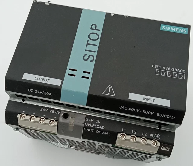 6Ep11436-3Ba00  Siemens Sitop Alimentatore  6Ep1436-3Ba00    Dc24V / 20A