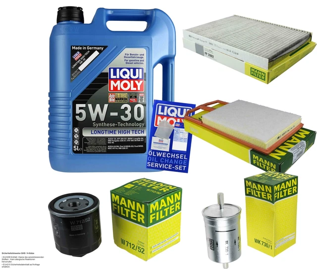 KIT ISPEZIONE FILTRO LIQUI MOLY OLIO 6L 5W-30 per Opel Corsa D Vauxhall