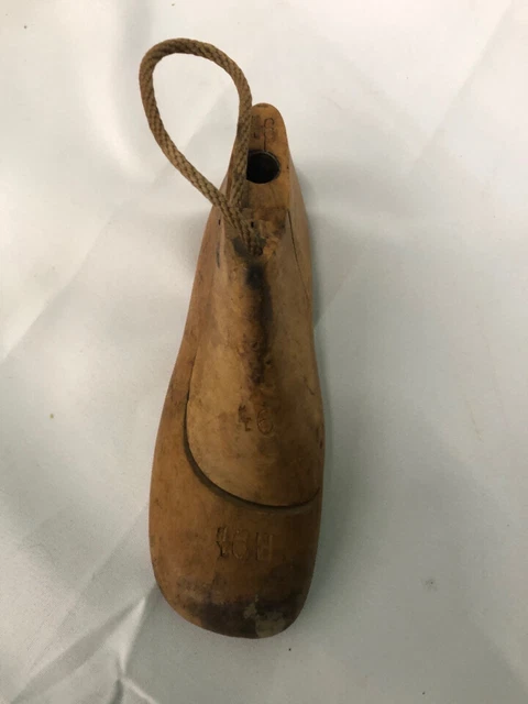 Vtg Wood Shoe Form E 9 1/2