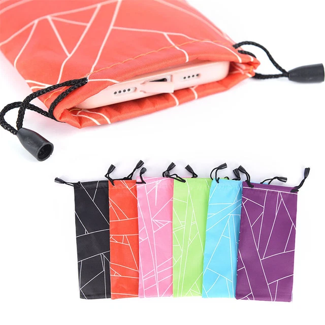 5PCS Optical Cleaning Eyewear Glasses Case Pouch Multi-Functional Sunglasses Bag