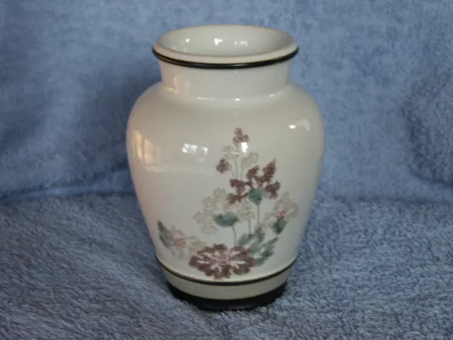 Denby Vase, 'Romance' Pattern, 5 1/2 Inches Tall, Nice Clean Condition