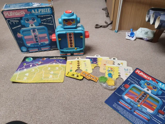 VINTAGE PLAYSKOOL ALPHIE The Electronic Robot with box 1980 $25.41 ...