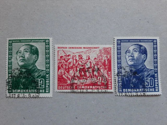 DDR Briefmarken 1951, Mi.-Nr.: 286-288, Deutsch-Chines. Freundschaft, gestempelt