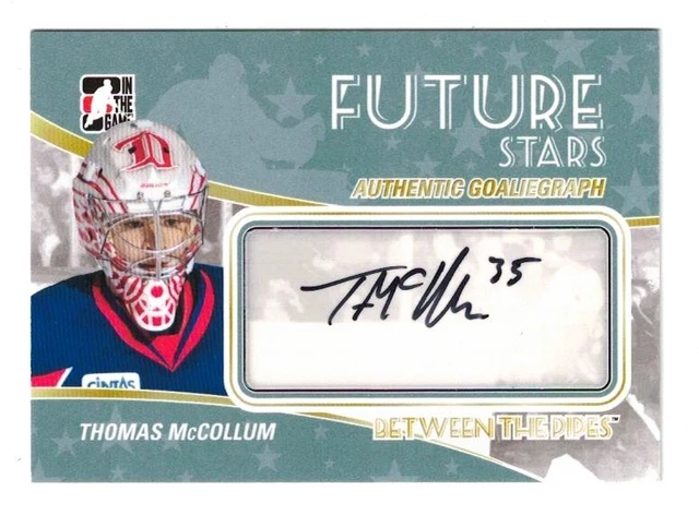 NHL Autograph Tradingcard – Thomas McCollum – Detroit Red Wings