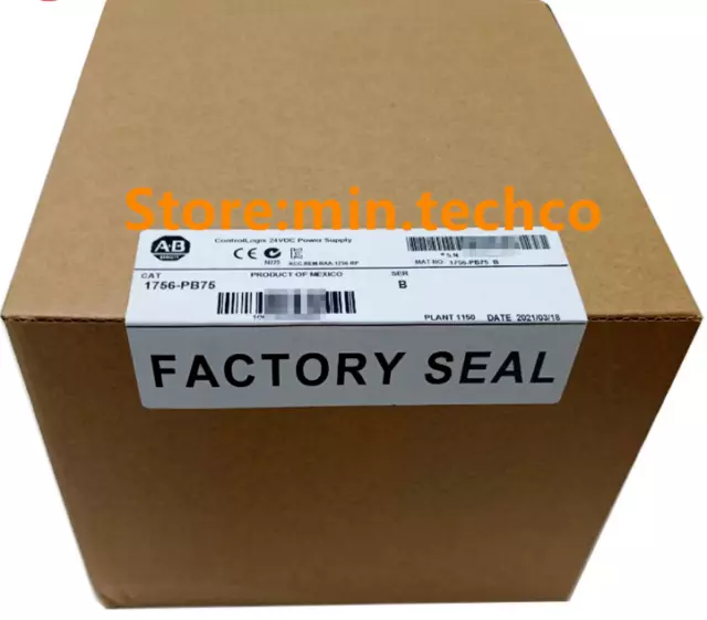 New Factory Sealed AB 1756-PB75 SER B ControlLogix AC Power Supply 1756-PB75