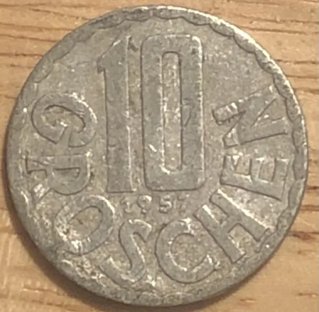 1957 Austria 🇦🇹 10 Groschen Coin Lot (Half Price 1st Class Postage) S2