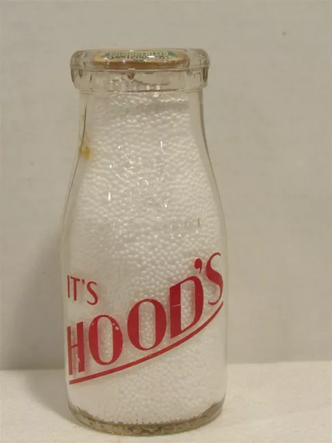TRPHP Milk Bottle HP Hood Hood's Dairy Farm Lynnfield MA ESSEX COUNTY Its Hood's