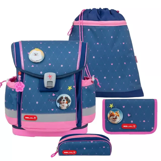 Rucksack Classy Plus ergonomisches Schulranzen-Set 5-teilig Hearts