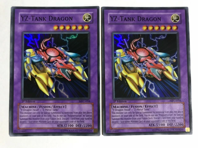 YuGiOh Konami MFC-054 1st Edition Super Rare YZ - Tank Dragon ASIAN ENGLISH