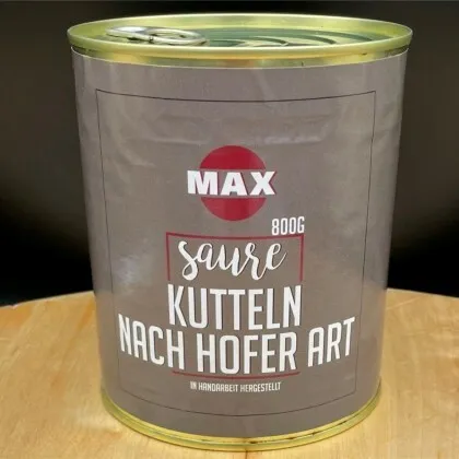 Max-Metzger Hofer triglie acide secondo Hofer Art (scatola 800 g) scatola pull ad anello