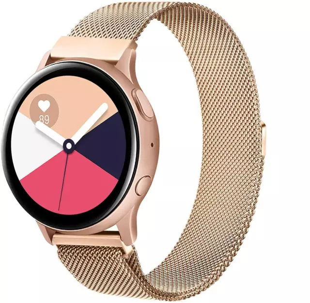 Samsung Galaxy Watch Milanese Magnetic Stainless Steel Strap Replacement Band AU