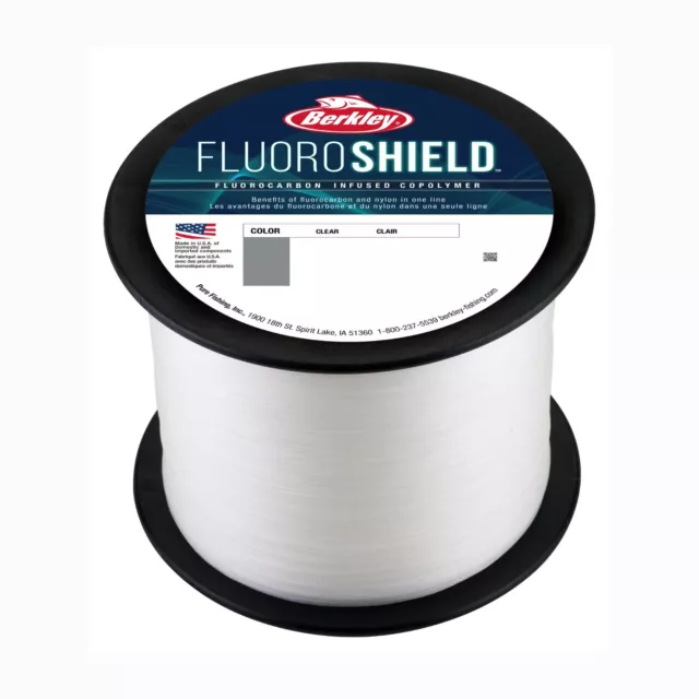 Berkley NEW FluoroShield - Fluorocarbon Infused Co-polymer Line - BULK 3000YD