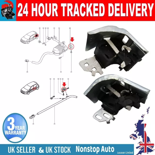 2X Exhaust Rubber Hanger Mount Bracket Rear and Middle For RENAULT Scenic II