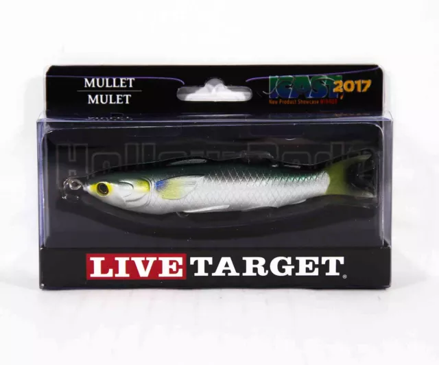 Live Target MUH115T716 Mullet Walking Bait 4.5 Zoll Silver (0460)