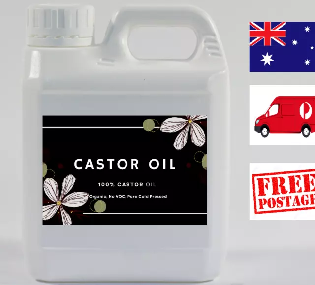 ✅Castor Oil Organic Pure 100% cold pressed Hexane Free Made in Australia