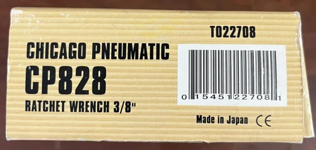 Chicago Pneumatic 3/8" Drive Air Ratchet Wrench CP828 Made In Japan NEW IN BOX 4