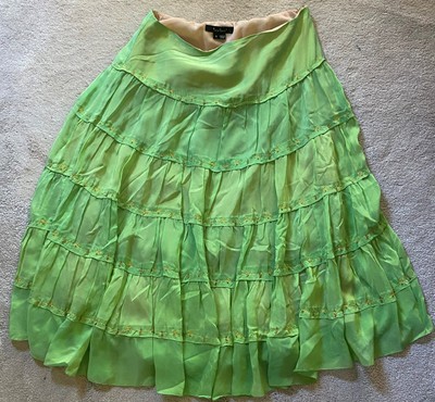 Eci New York Women's Green Dress W/ Side Zipper Size 4