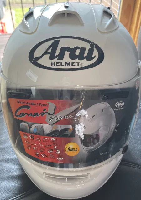 Motorcycle helmet Full face flip up  Arai Corsair -V white Large