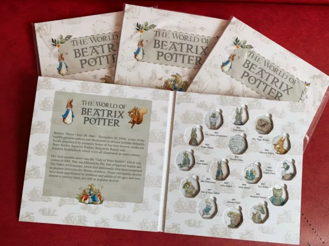 Beatrix Potter Peter Rabbit 50p 15 Coin Album Puddleduck peter rabbit Brand new