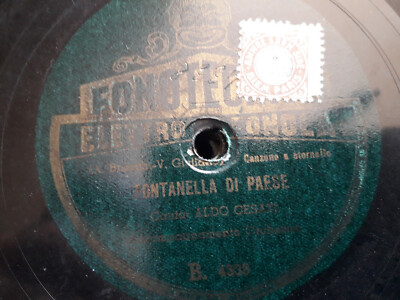 FONTANELLA DI PAESE " FONOTECNICA ELETTRO 78 giri "ALDO CESATI "PICCOLA SANTA 