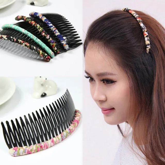 Plastic Disk Hair Bangs Solid Comb Hair Pin Sticks Headwear Styling Tools 1pc Se
