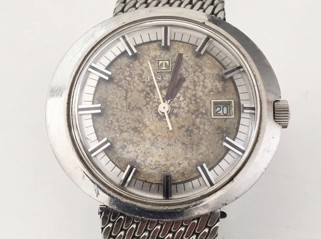Montre Homme original 1971 TISSOT seastar automatique vintage date, bon ètat.