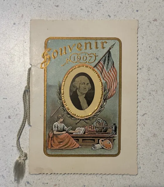Antique 1907 Souvenir School Booklet Union District No. 63