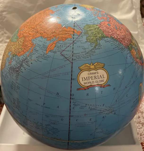 Cram’s Globe - World Globe for a Project- NOT on Base - Preowned Used