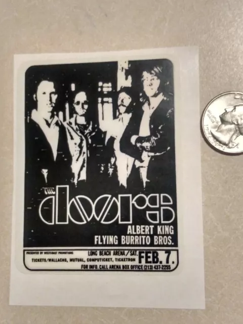 The Doors Decal / Sticker. Concert poster image / Long Beach Arena