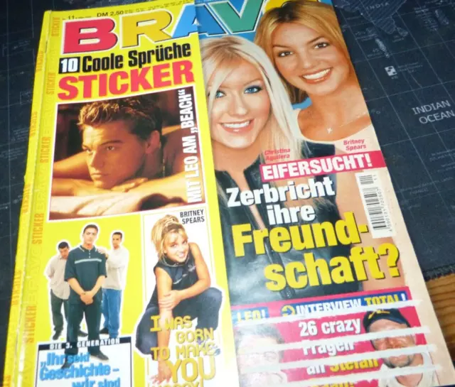 Bravo Nr.11-/2000- Christina Aguillera/Britney Spears/-Beilage 10 Sticker