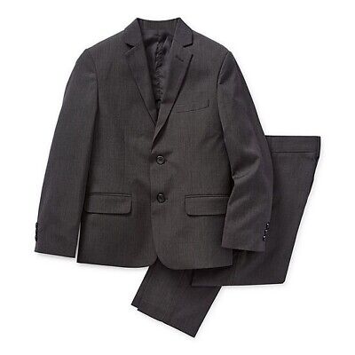 Van Heusen Boys 2 Piece Pant Suit Set Black 16 NEW 192042