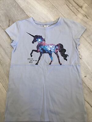 X2 Kids Unicorn Shirts Gap & F&f Sequin Unicorn T-shirt 11-12 Anni