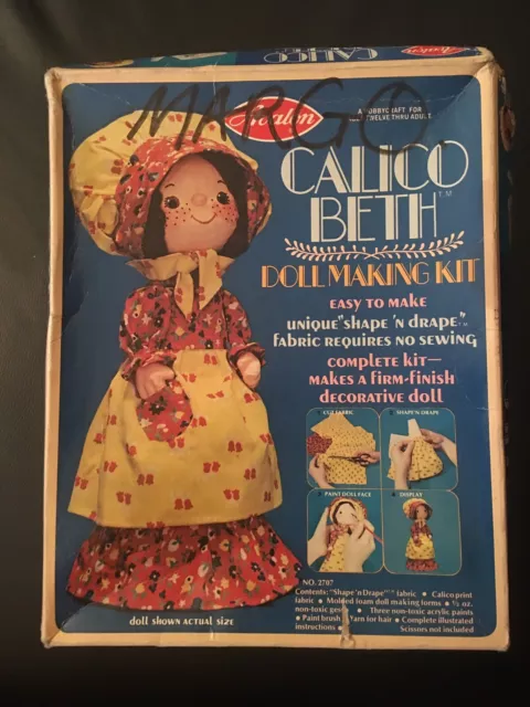Make this Doll! Vintage China Doll Making Kit with Pattern & misc. doll  parts.