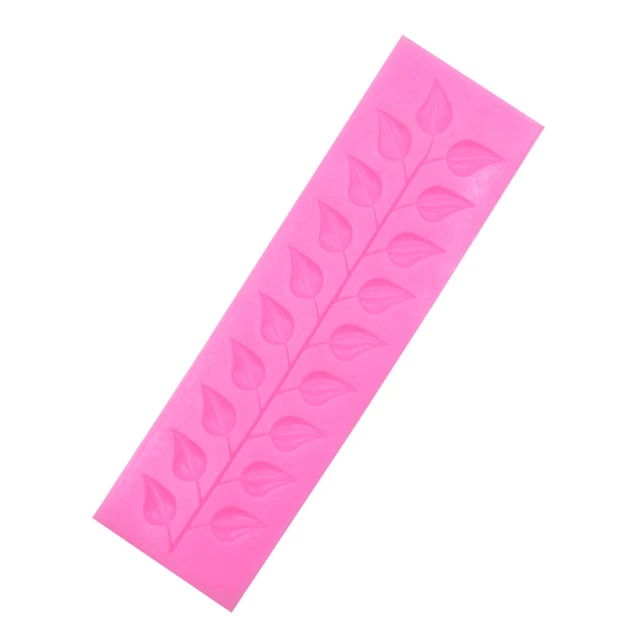 1 pieza Hoja de árbol Tiras Silicona Pastel Hoja Tiras Pastel