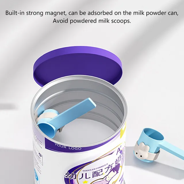 Milk Powder Spoon Holder Not Touching Hands, Magnetic Suction to Prevent Falling