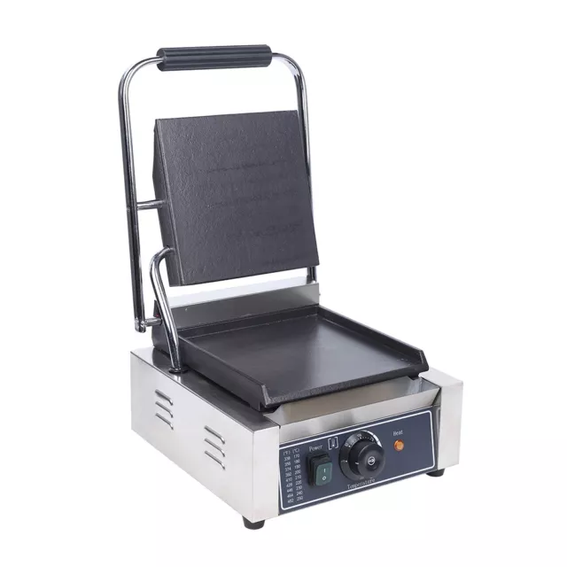 Electric Grill Panini Press Griddle Plate Flat Sandwich Steak Maker Commercial