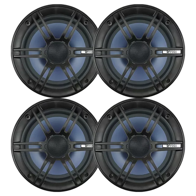 4x Enrock Audio EC1865BM 6.5" 2-Way Marine Coaxial Car / Boat Speakers