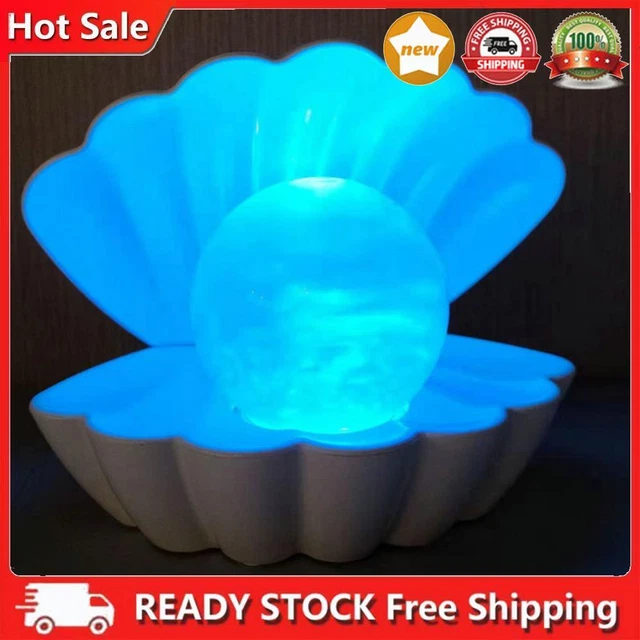 SHELL AMBIENT LIGHT Shell Bedside Light Colour Changing for Bedroom ...