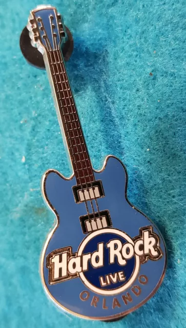 ORLANDO LIVE BLUE 3 STRING CORE GIBSON GUITAR SERIES Hard Rock Cafe PIN
