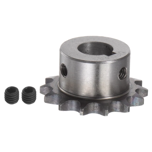 06B Roller Chain Sprocket 14T Pitch 3/8" 16mm Bore A3 Steel Motor Drive Gear