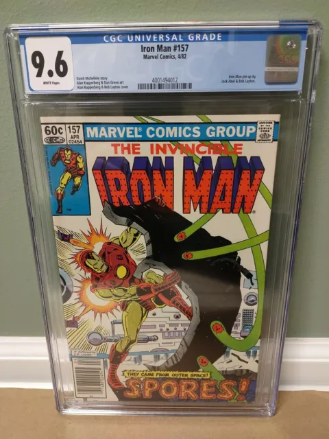 THE INVINCIBLE IRON MAN #157 CGC 9.6 "Marvel Comics" 1982 **FREE SHIPPING** 🇺🇸