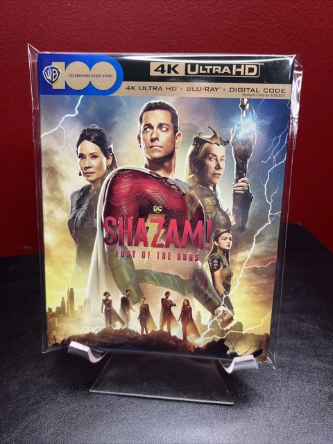 SHAZAM! FURY OF the Gods (4K UHD+Blu-ray+Digital+****MINT**** Slipcover
