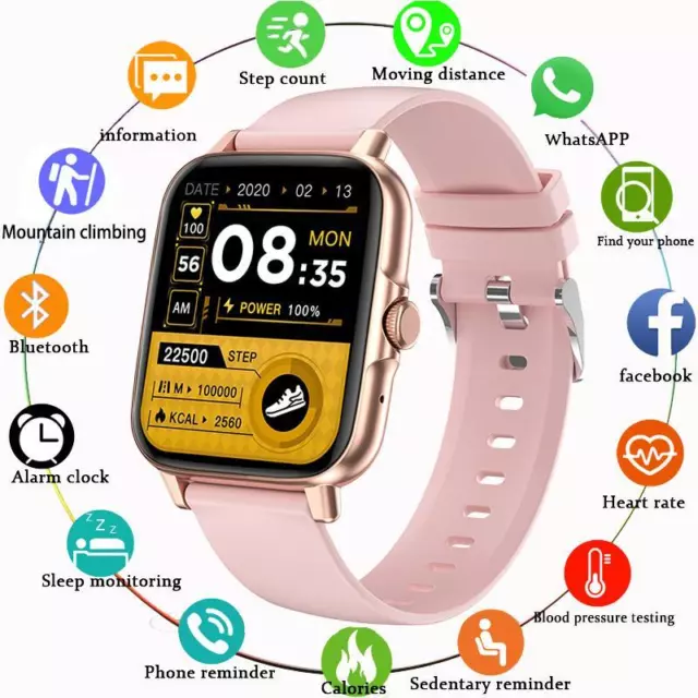Smart Watch Fitness Tracker Men Women Ladies Watches for Android iPhone Samsung
