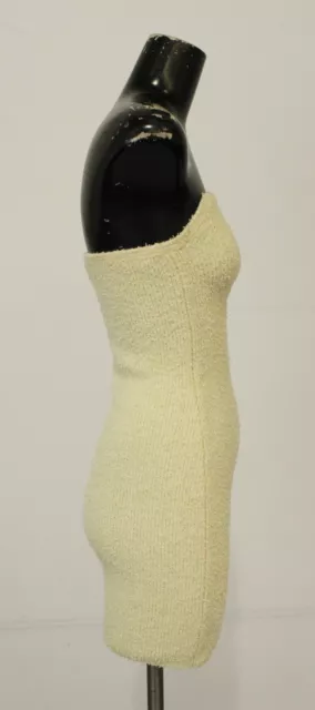 Alix NYC Women's Strapless Textured Cleo Mini Dress EJ1 Bone Small NWT 3