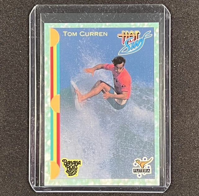 TOM CURREN 1993 Futera Hot Surf Surfing Rookie RC Card #19 Mint PSA